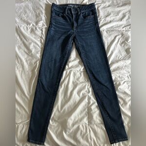 American Eagle Outfitters Blue Skinny Jeans High Rise Jegging